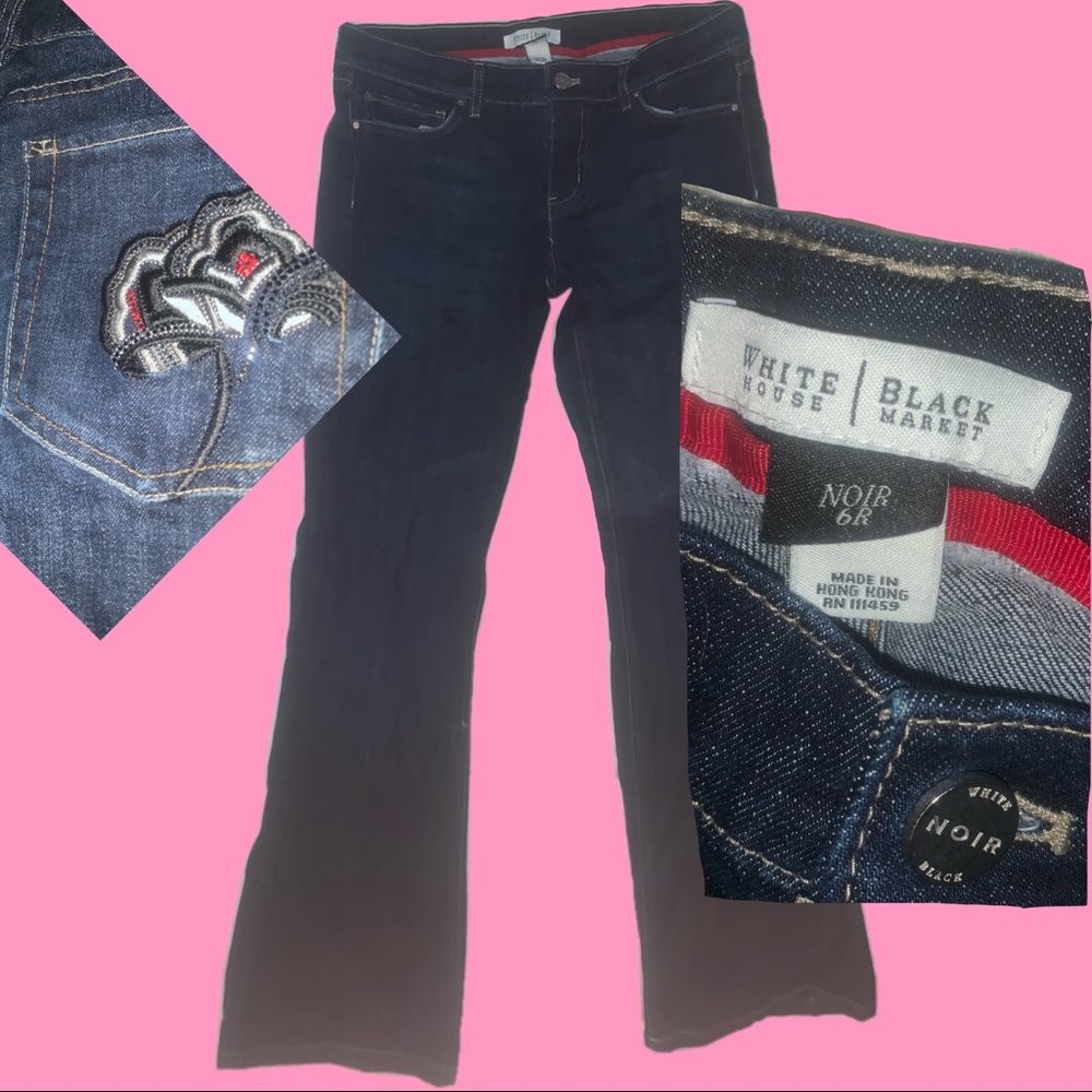 White House Black Market RARE Y2k Flared jeans